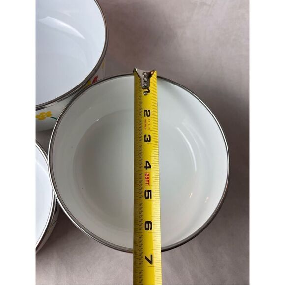 Vintage Enamel Bowl Set - Picture 6 of 8
